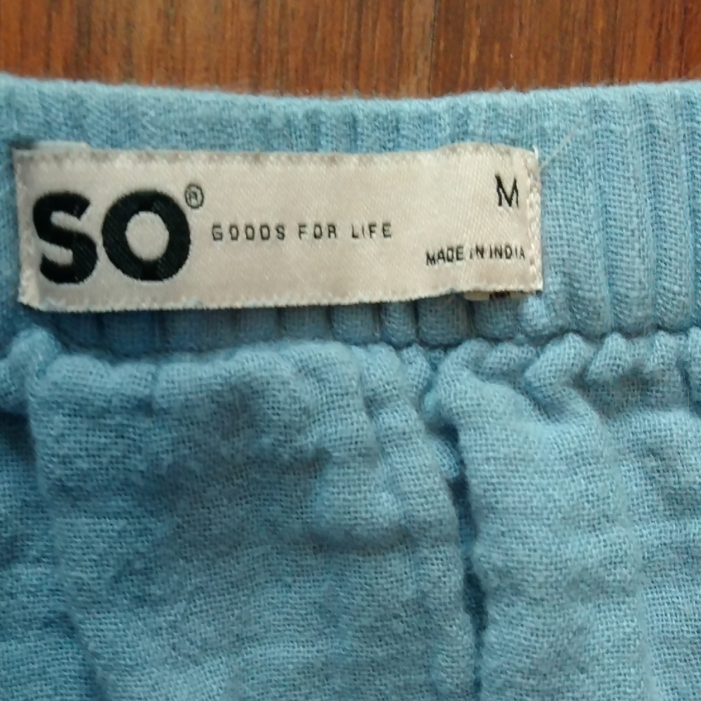 SO Light Blue Ruffled Top - Picture 2 of 6